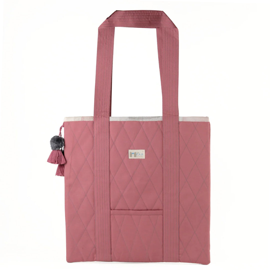 Gond Folk Giraffe - Pink Laptop Tote