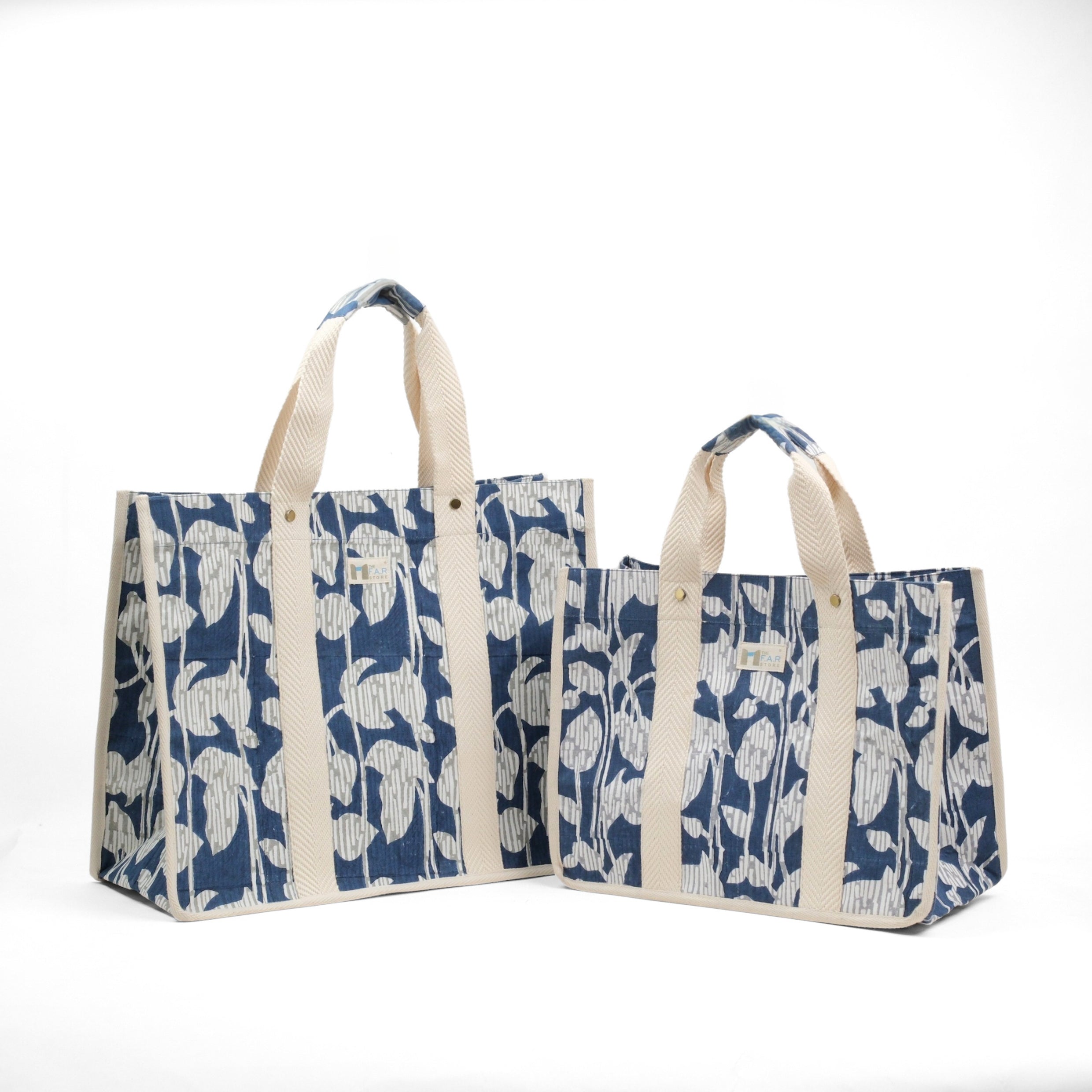 Nature's Canvas Blue - Square Tote
