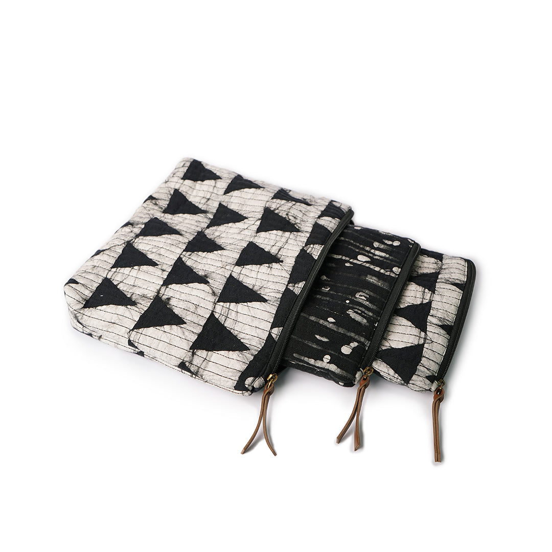 Set of 3 - Dark Fantasy Geometric Toiletry Pouches