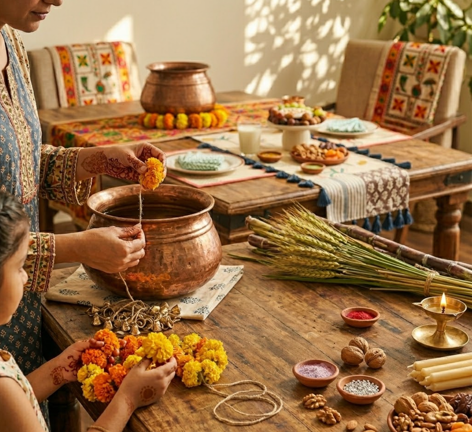 Baisakhi Hosting at Home: Setting Up a Vibrant Punjabi Dining Table