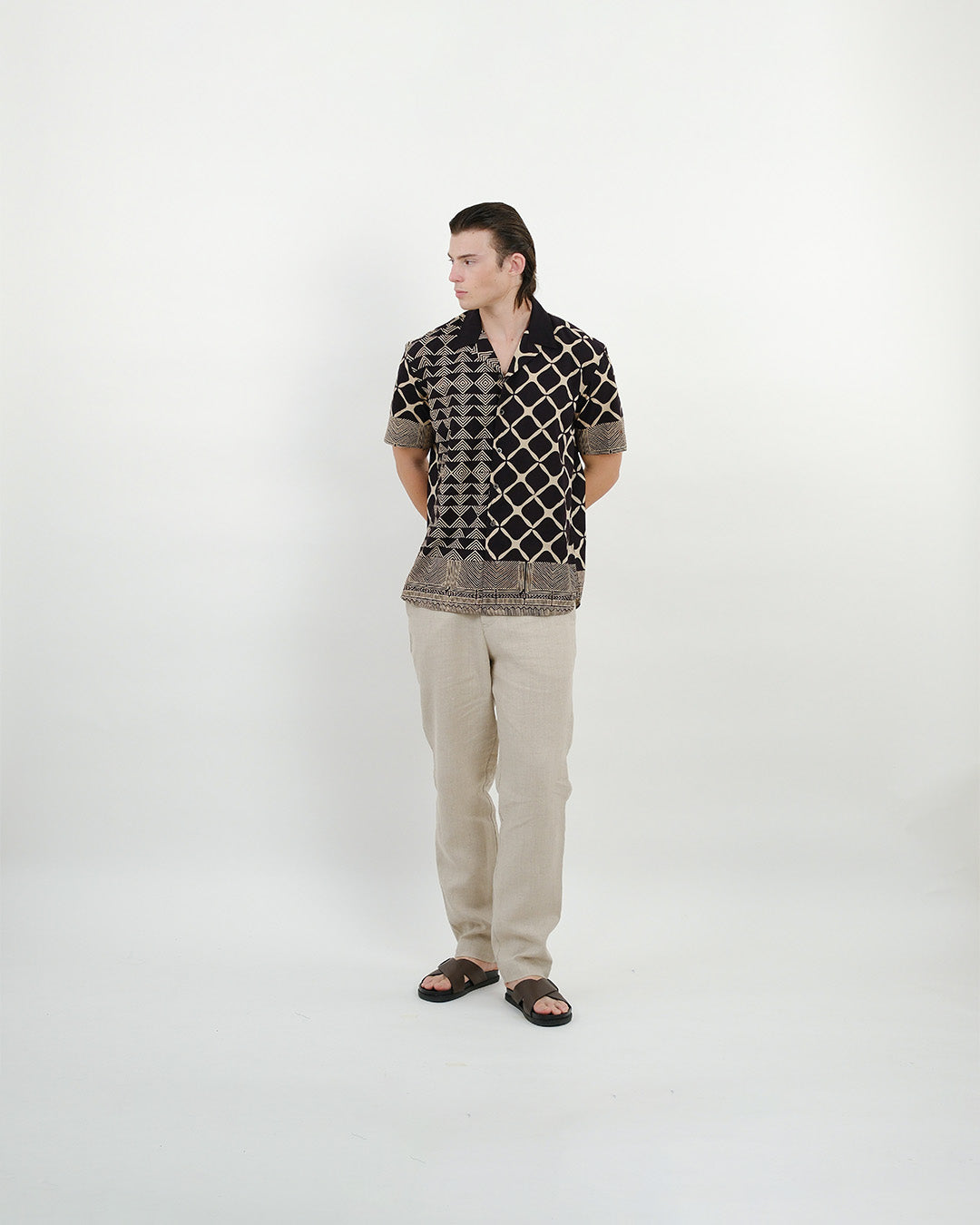 Jaali Ajrakh Short Sleeve Shirt