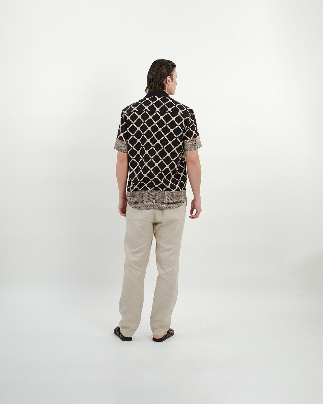 Jaali Ajrakh Short Sleeve Shirt