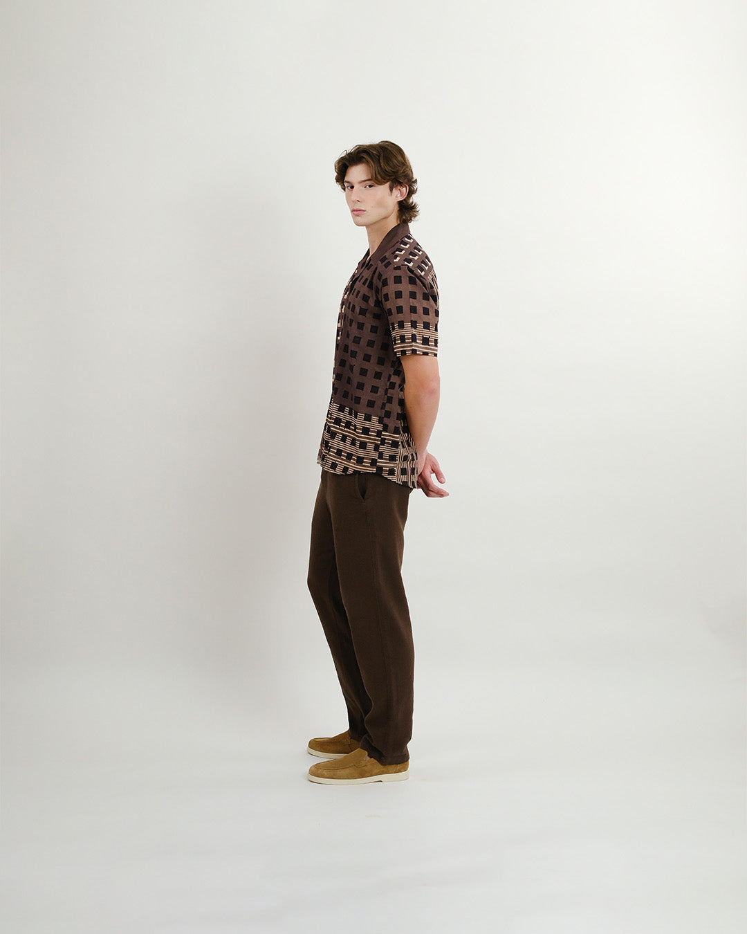Cubes Ajrakh Short Sleeve Shirt