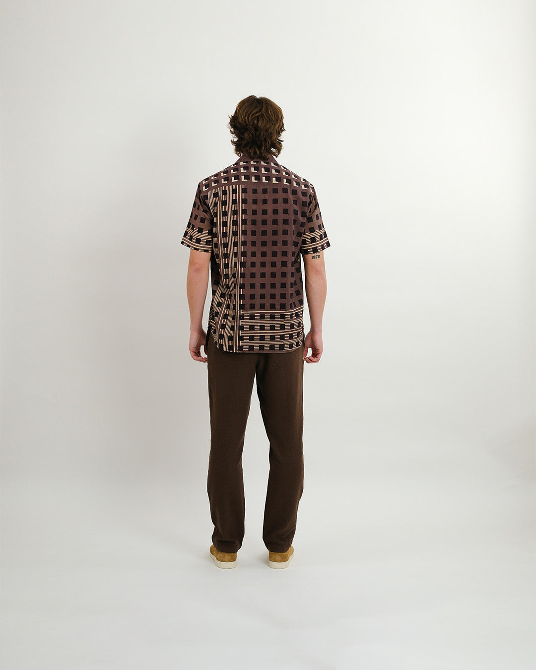 Cubes Ajrakh Short Sleeve Shirt
