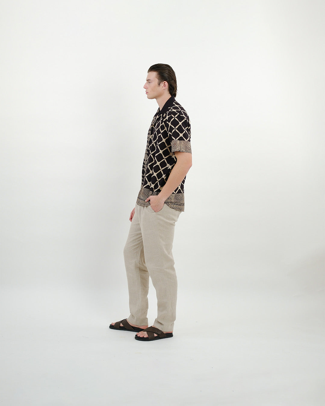 Jaali Ajrakh Short Sleeve Shirt