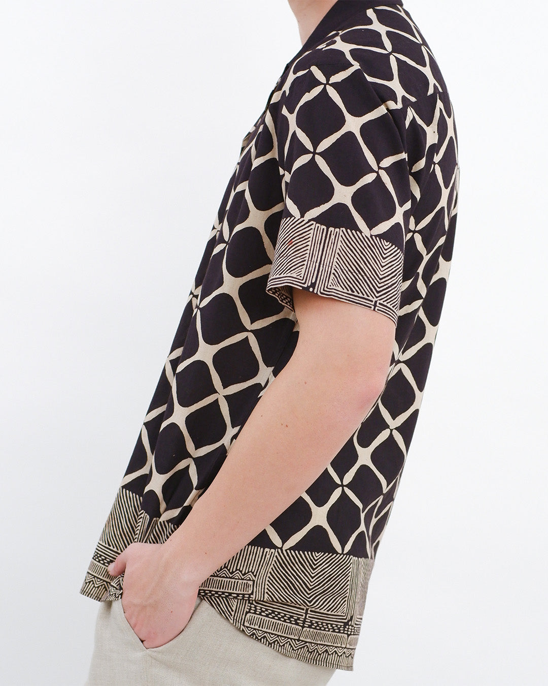 Jaali Ajrakh Short Sleeve Shirt