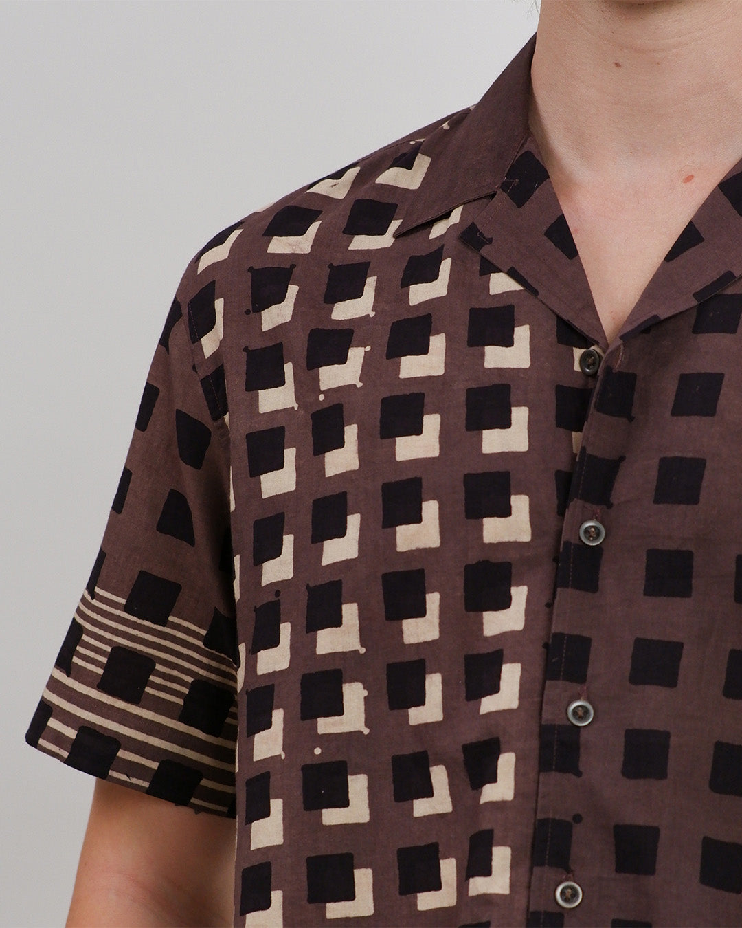 Cubes Ajrakh Short Sleeve Shirt