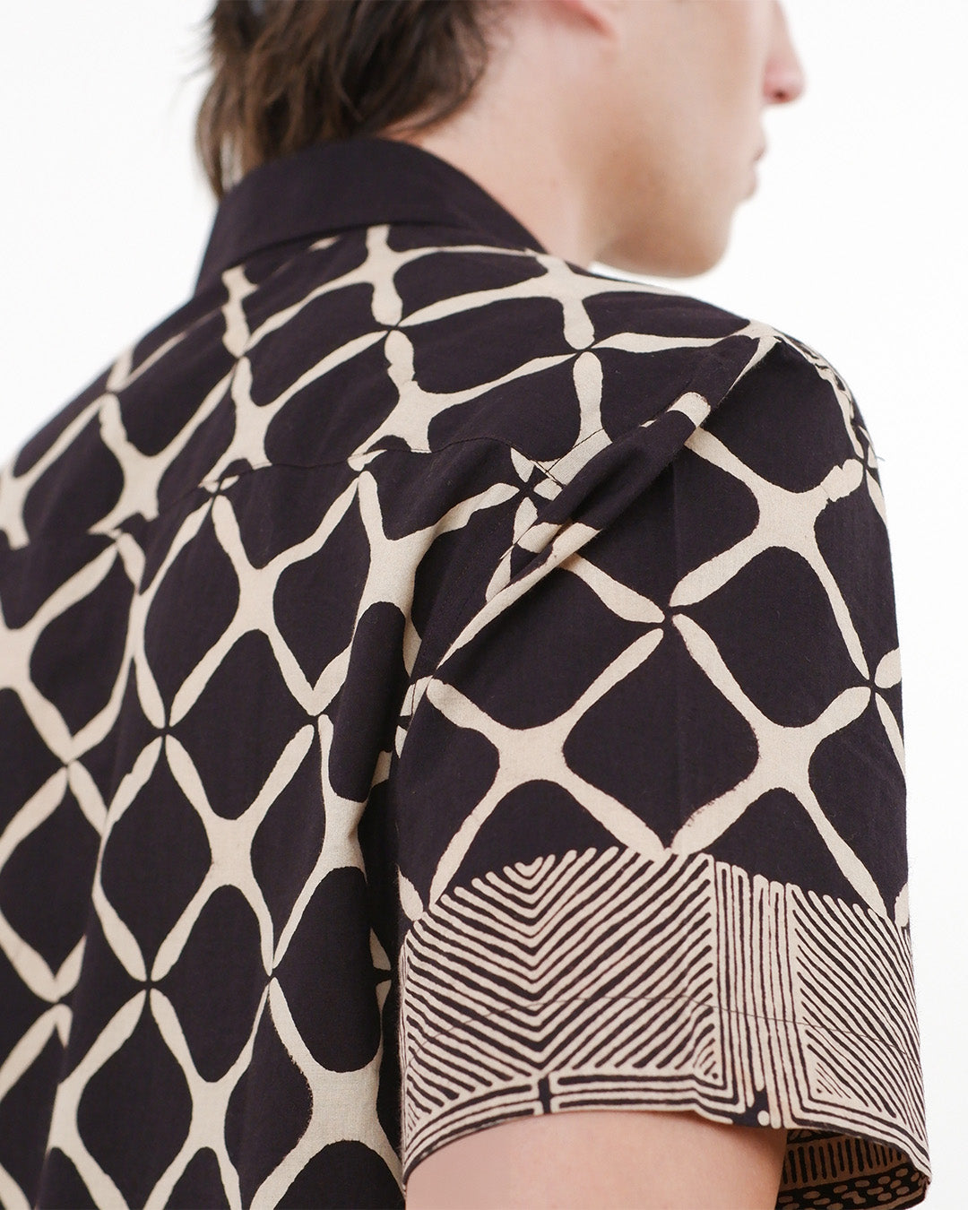 Jaali Ajrakh Short Sleeve Shirt