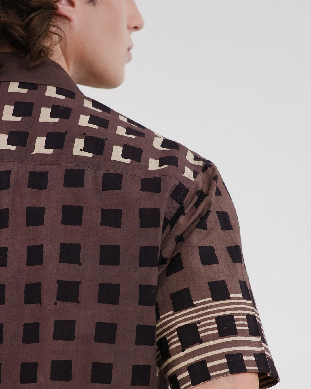 Cubes Ajrakh Short Sleeve Shirt