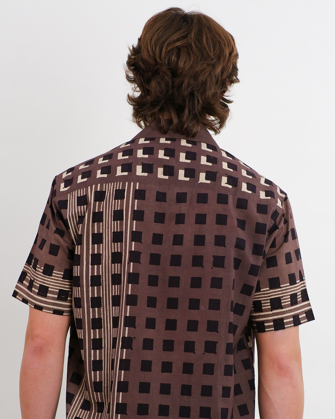 Cubes Ajrakh Short Sleeve Shirt