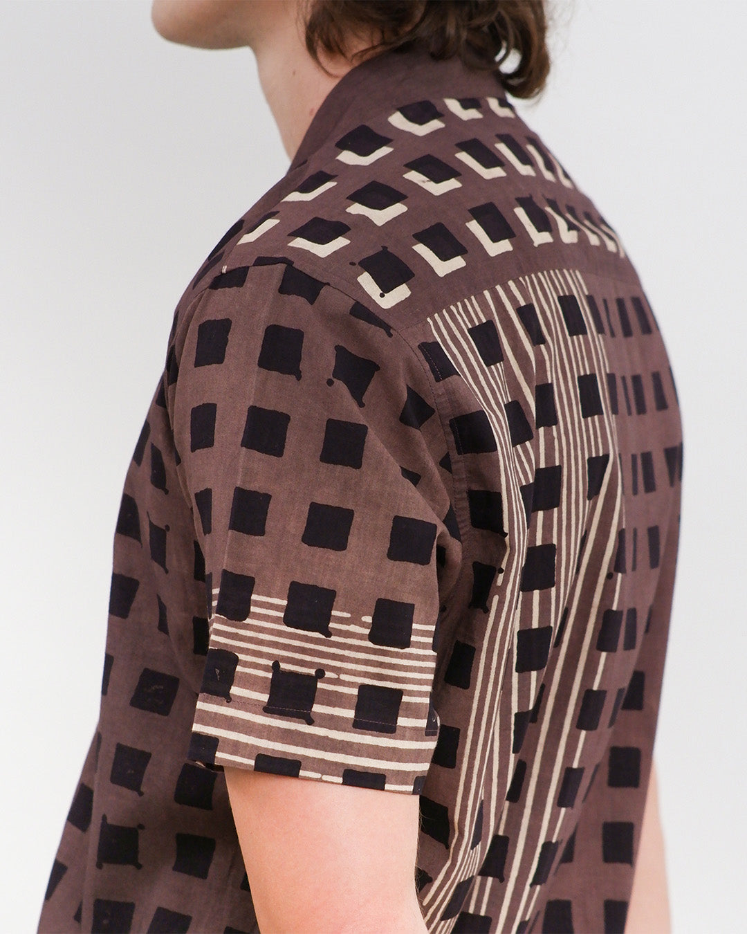 Cubes Ajrakh Short Sleeve Shirt