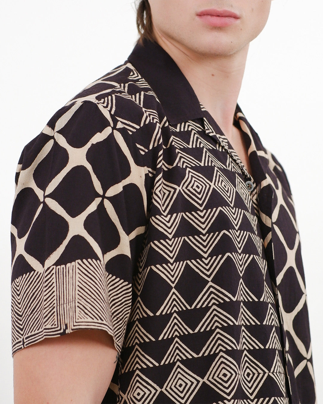 Jaali Ajrakh Short Sleeve Shirt