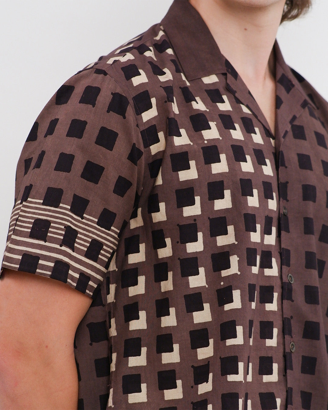 Cubes Ajrakh Short Sleeve Shirt