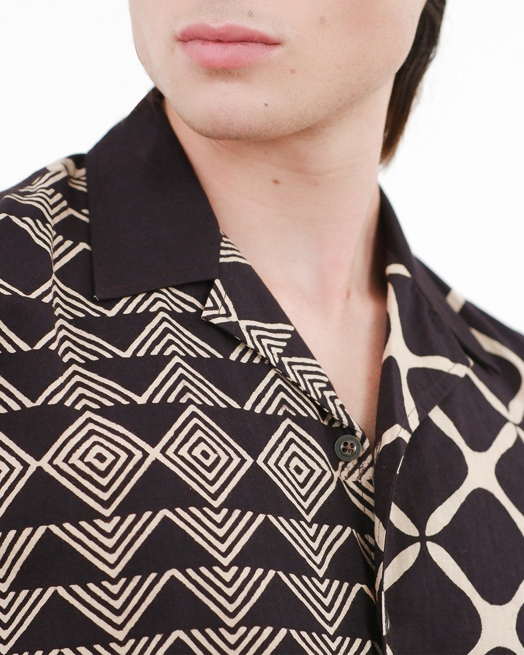 Jaali Ajrakh Short Sleeve Shirt