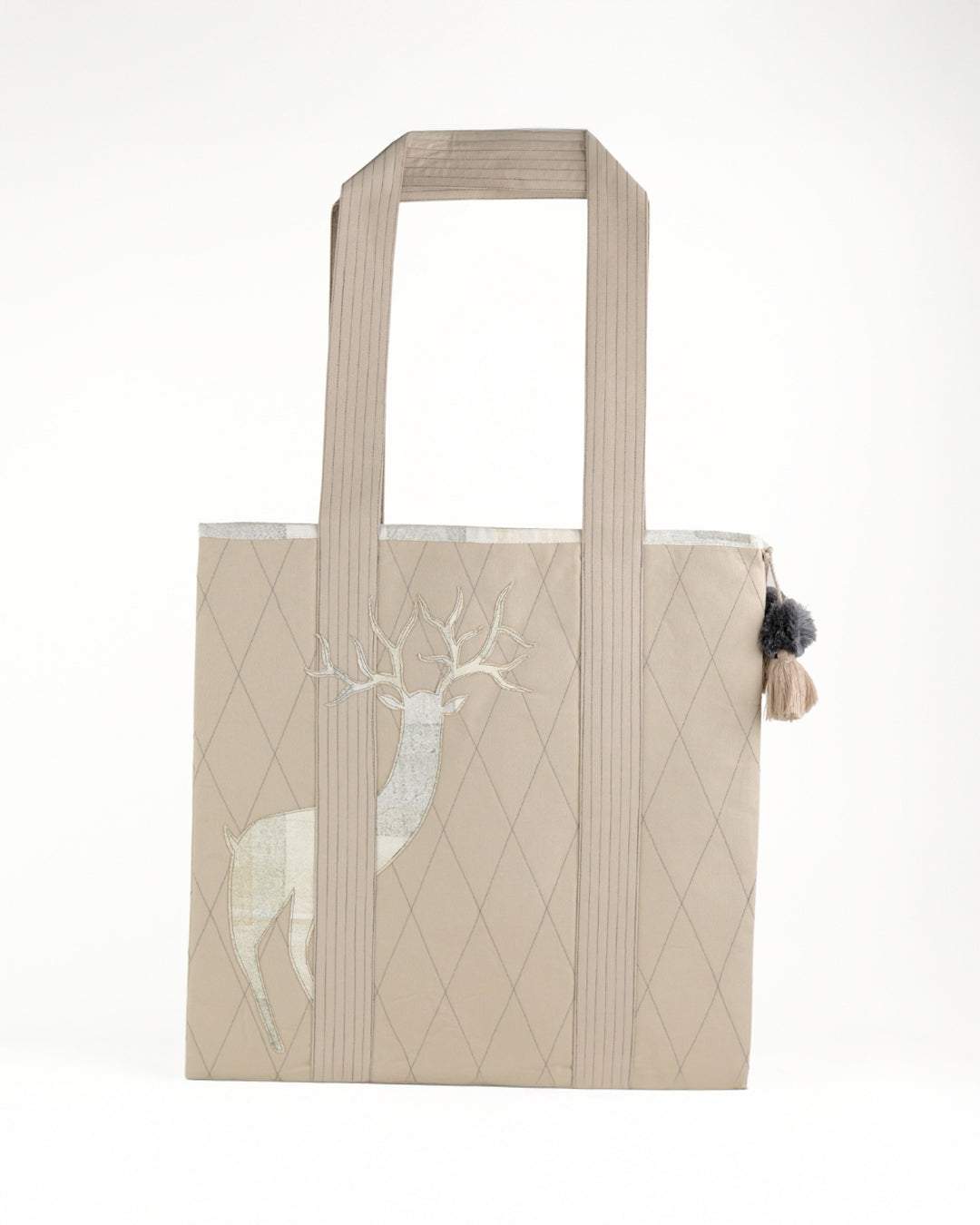 Gond Folk Deer - Beige Laptop Tote