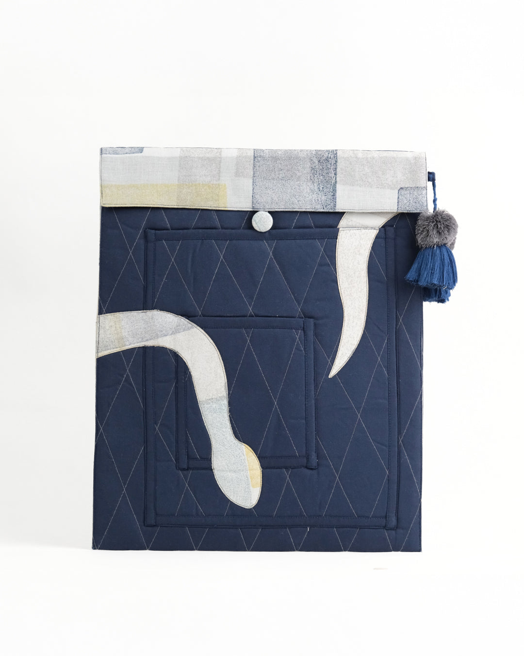 Gond Folk Snake - Blue Laptop Sleeve