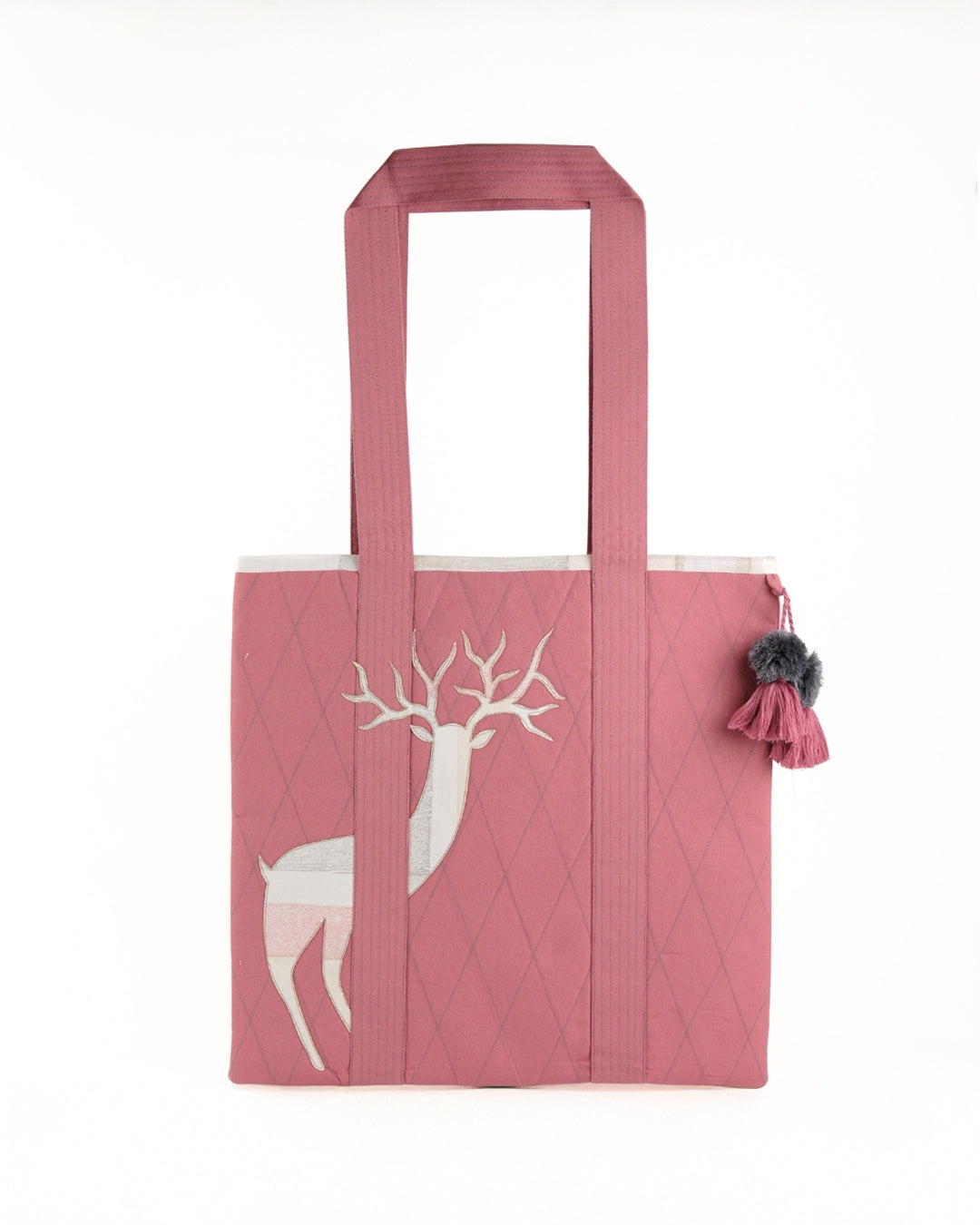 Gond Folk Deer - Pink Laptop Tote