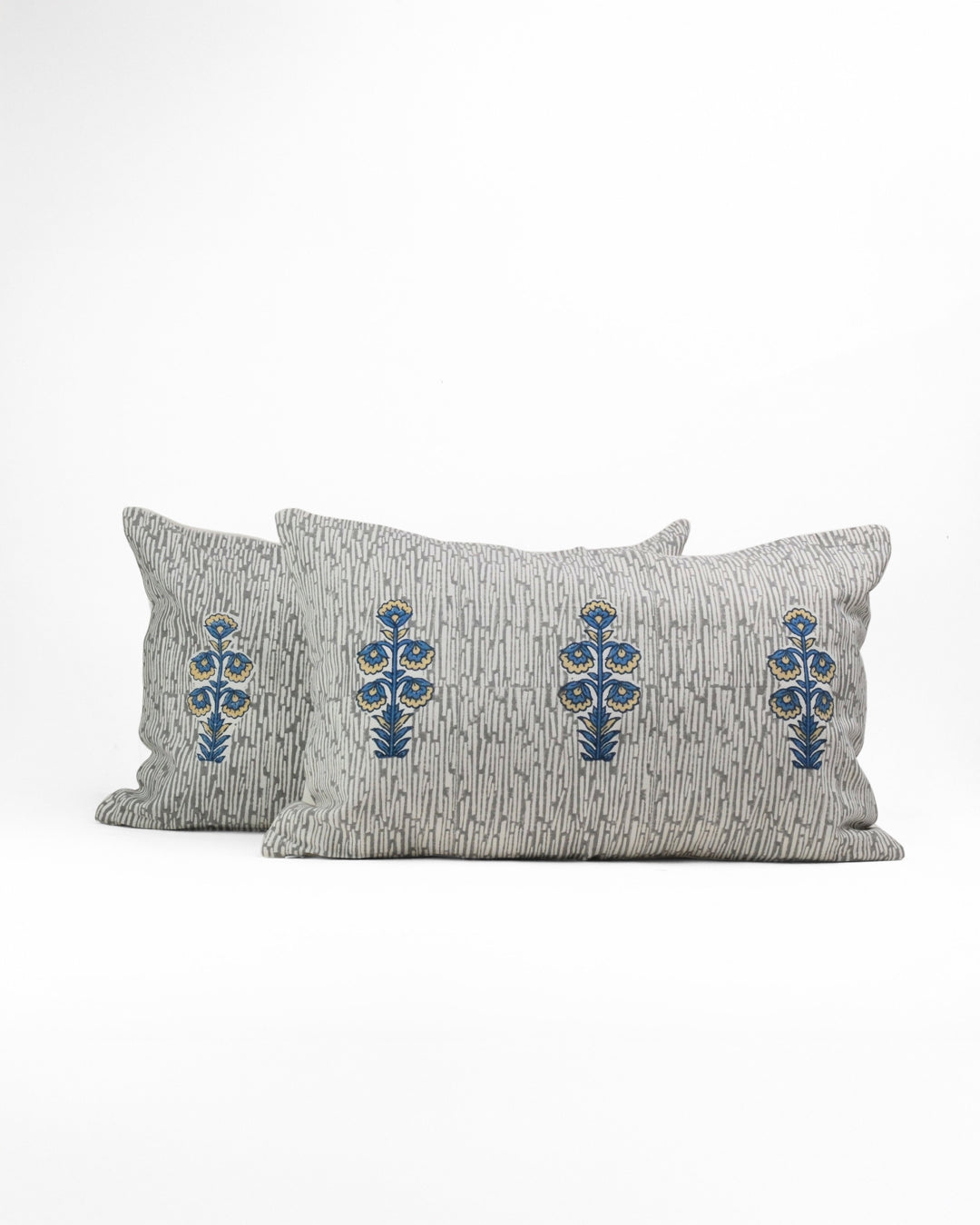 Set of 2 - Nature's Canvas Grey Shams Covers
