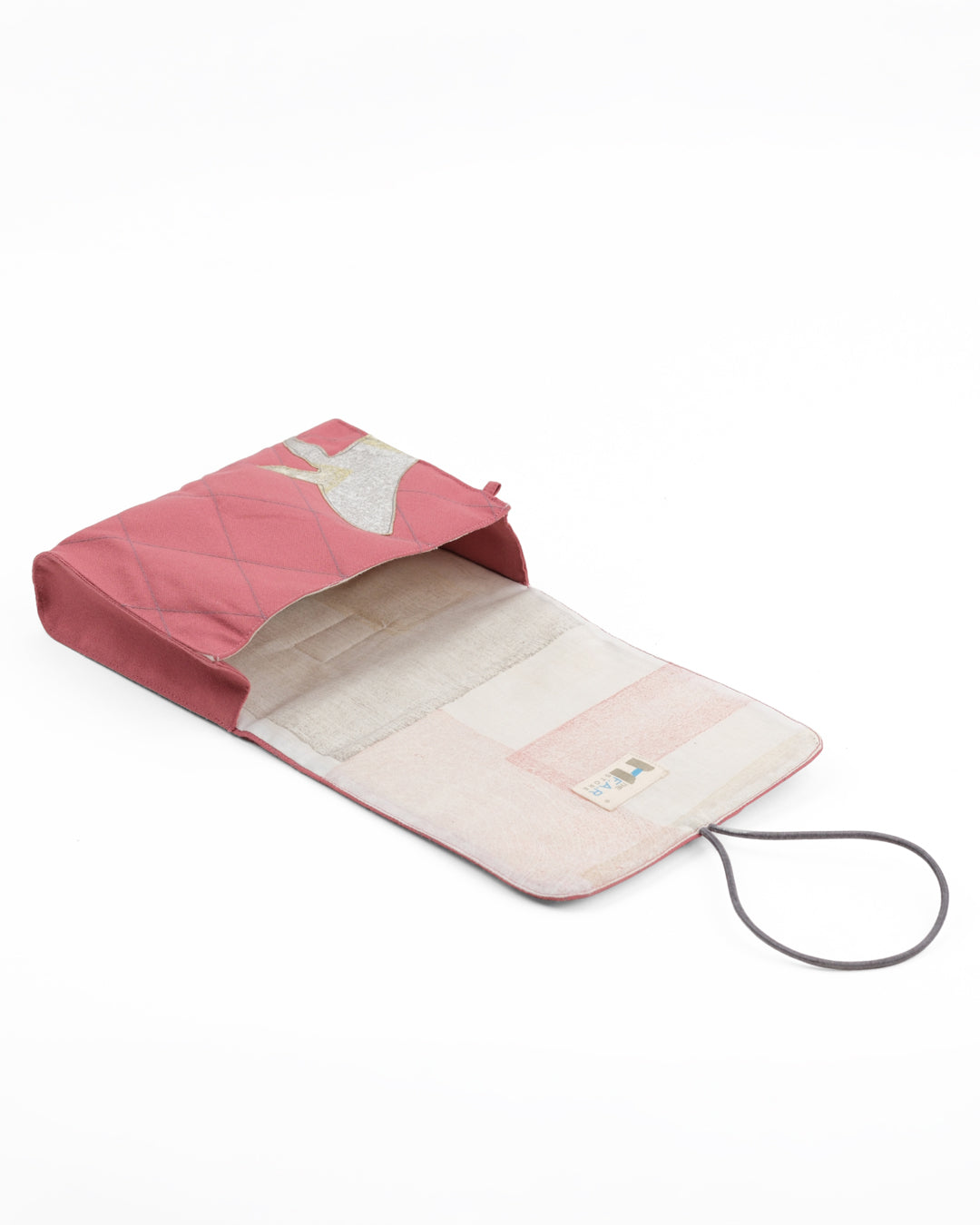 Gond Folk Whale - Pink Cable Pouch