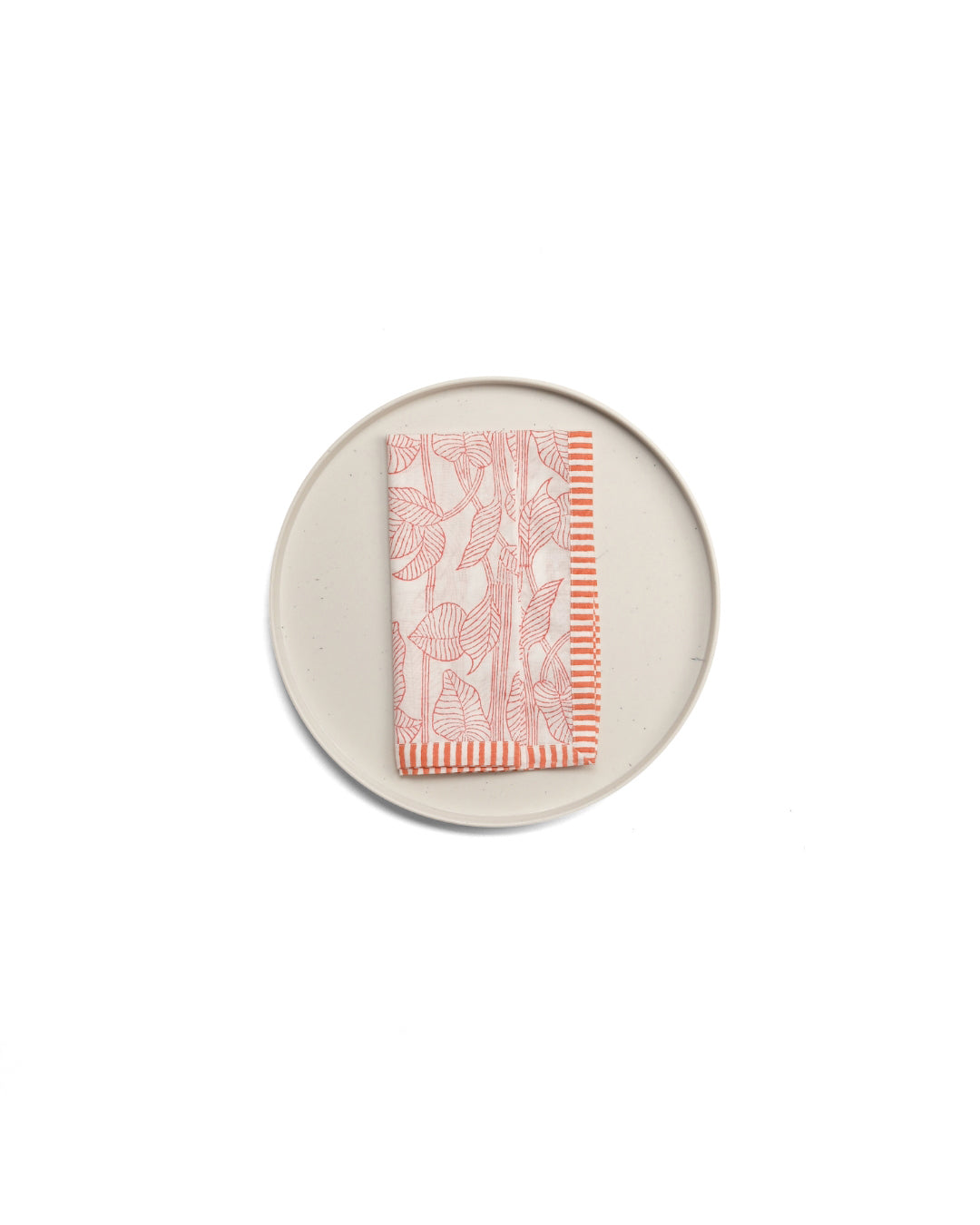 Set of 6 - Nature's Canvas Red Table Napkins