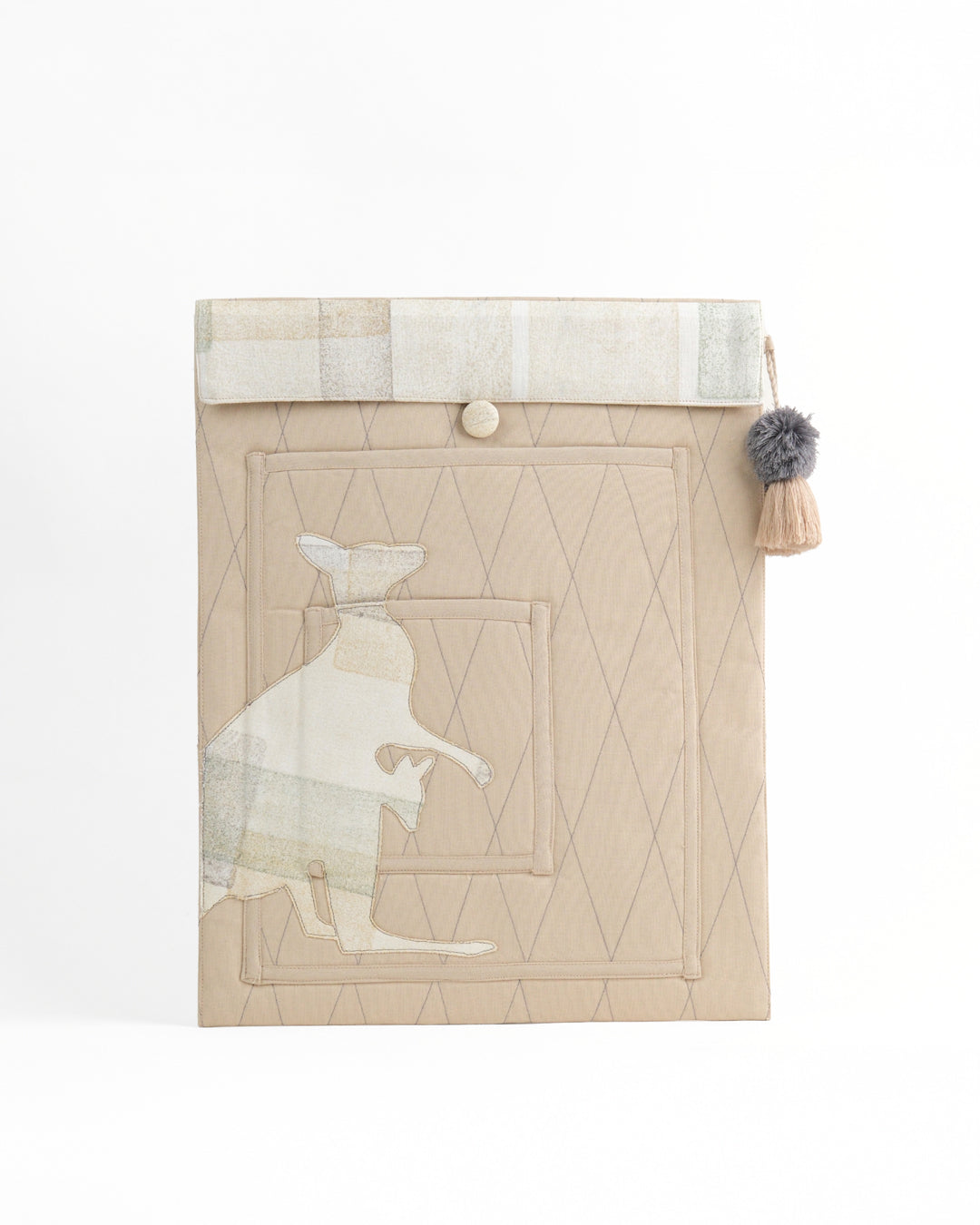 Gond Folk Kangaroo - Beige Laptop Sleeve