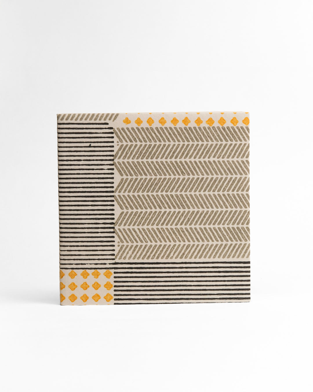 Yellow Diamond Patch - Square Diary