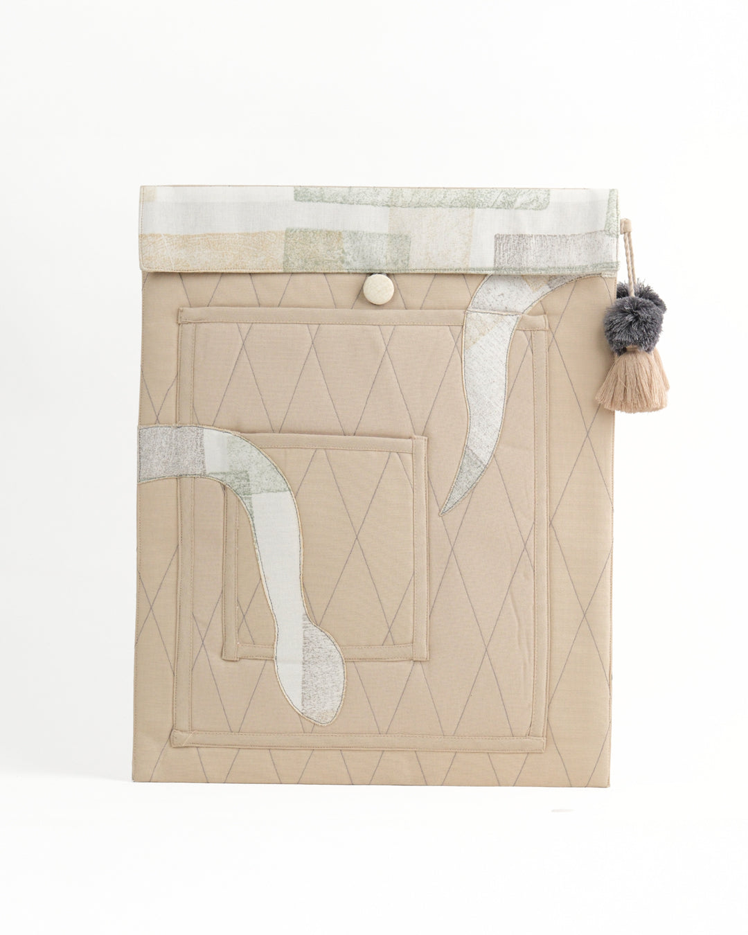 Gond Folk Snake - Beige Laptop Sleeve