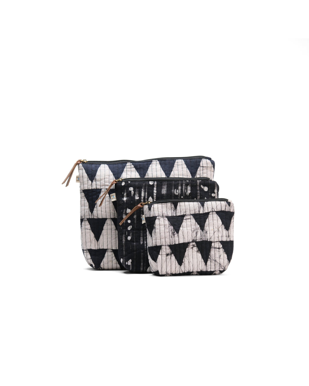 Set of 3 - Dark Fantasy Geometric Toiletry Pouches