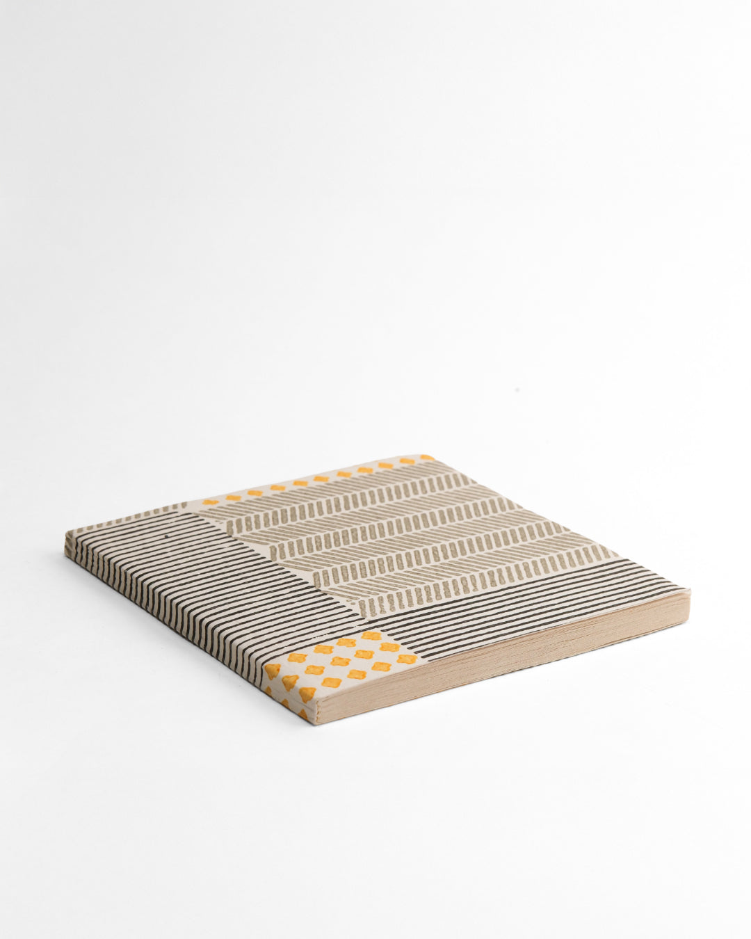Yellow Diamond Patch - Square Diary