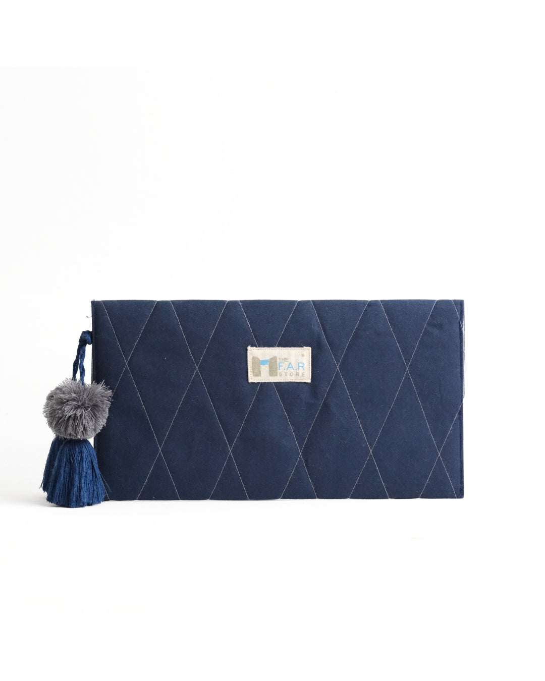 Gond Folk Elephant - Blue Pencil Pouch