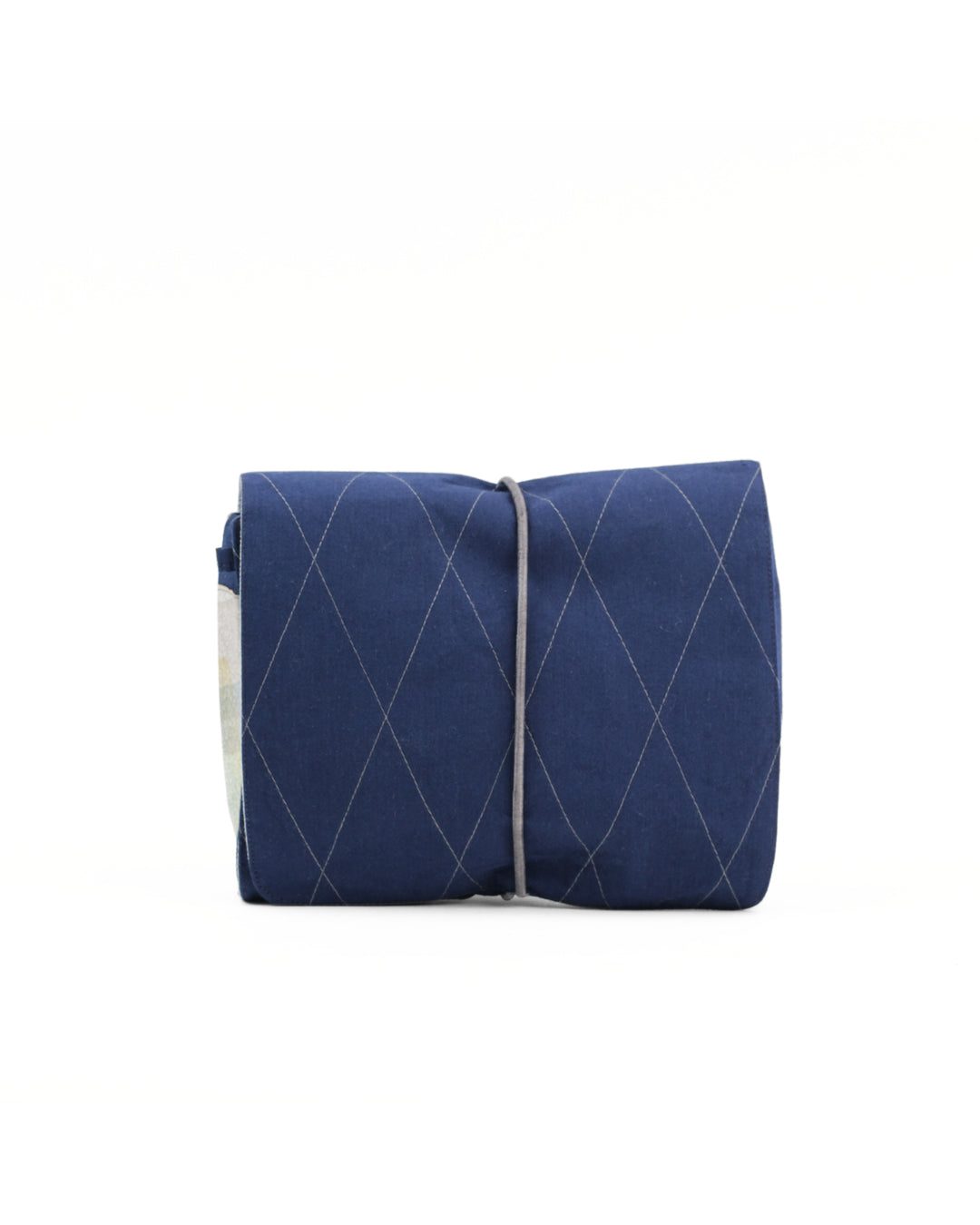 Gond Folk Bear - Blue Cable Pouch