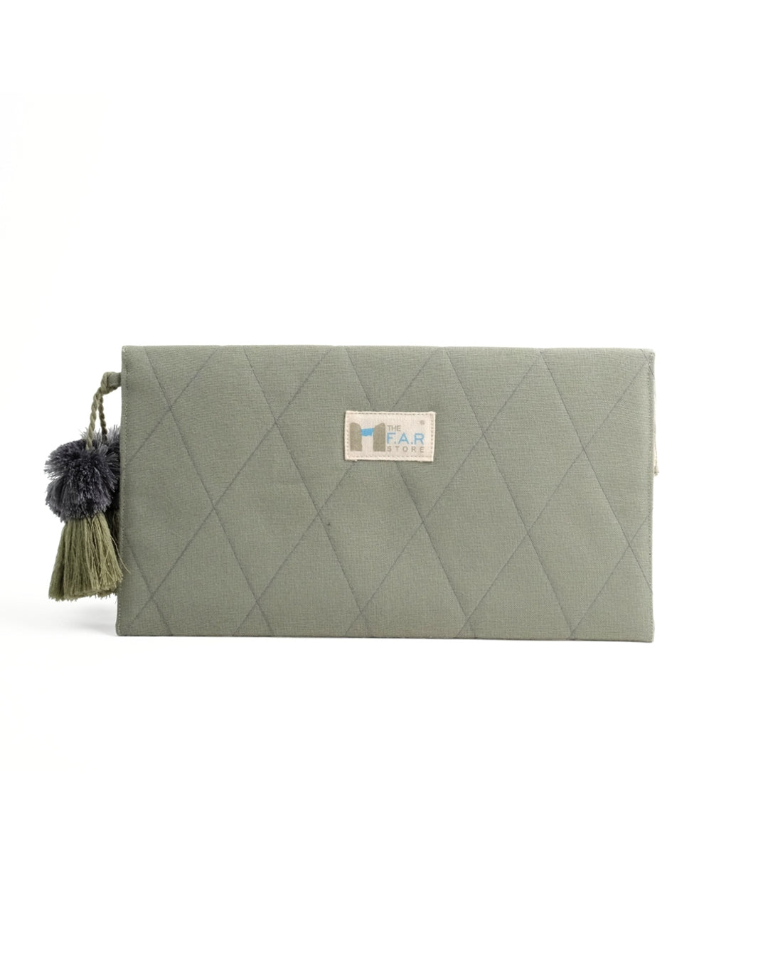 Gond Folk Elephant - Green Pencil Pouch