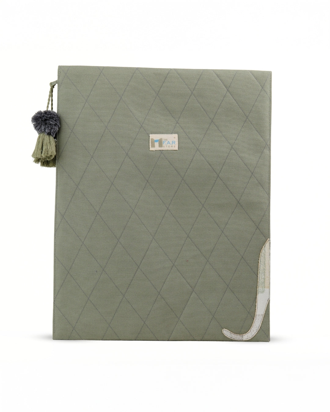 Gond Folk Kangaroo - Green Laptop Sleeve