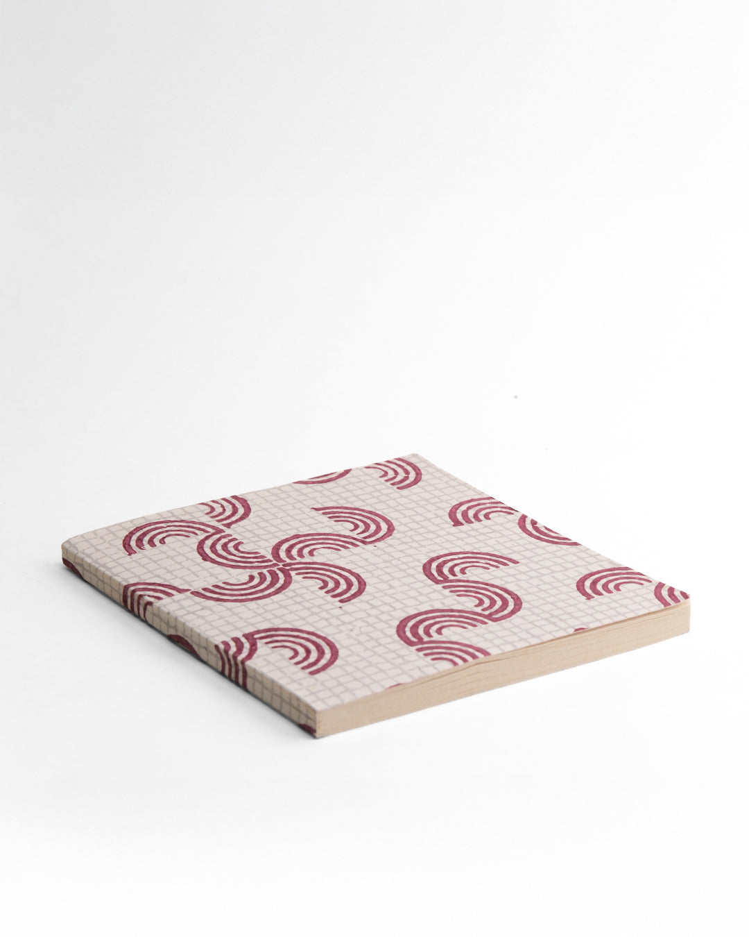 Crimson Arcs - Square Diary