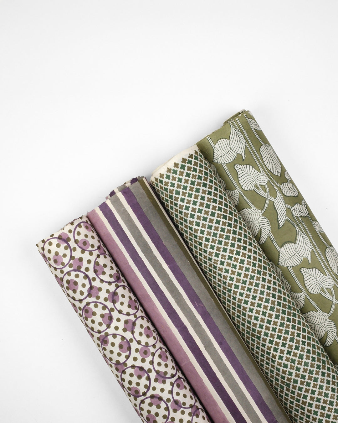Set of 4 - The Unboxed Purple Gift Wrapping Papers