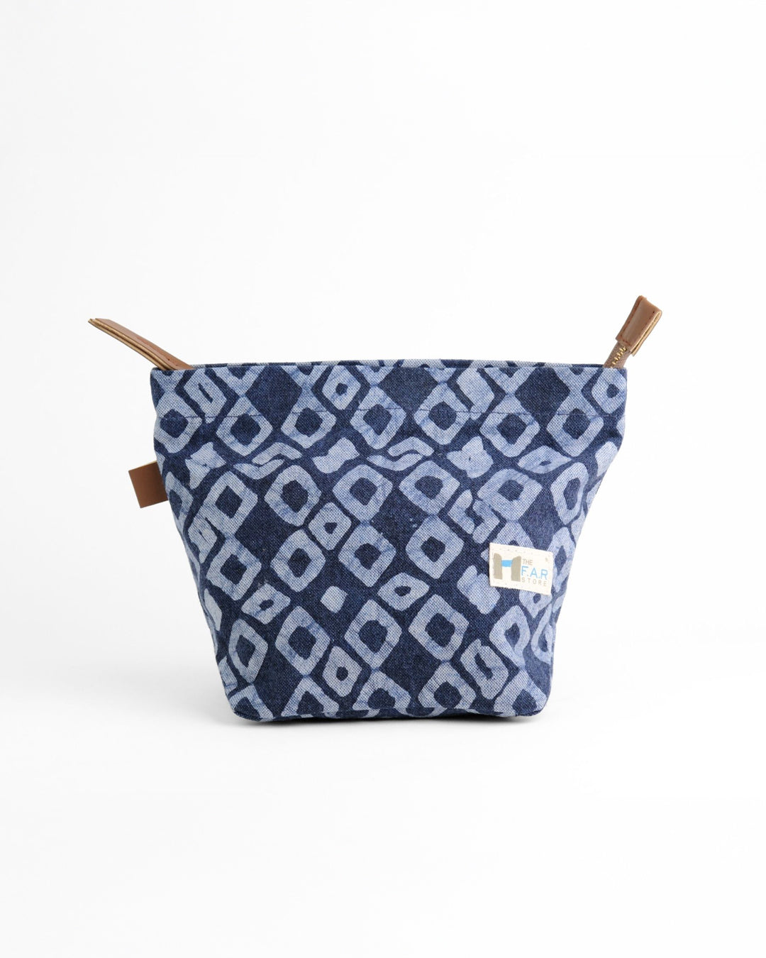Denim Geometric - Travel Pouch (S)