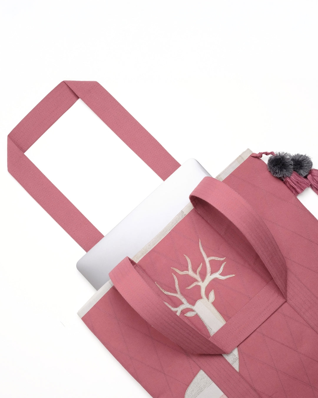 Gond Folk Deer - Pink Laptop Tote