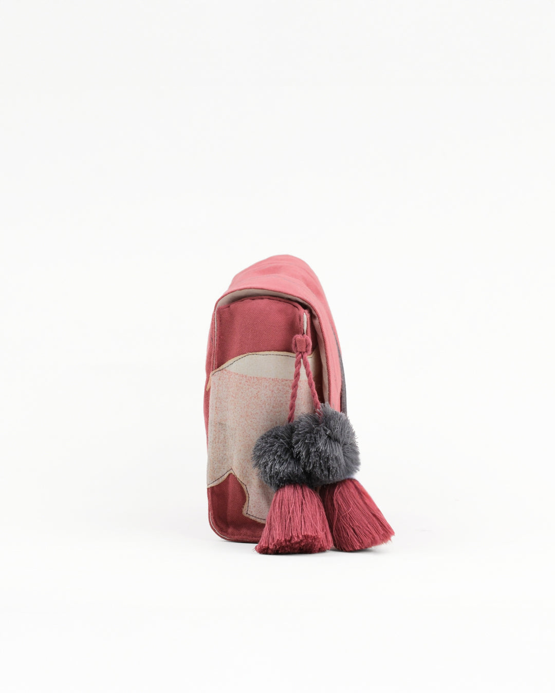 Gond Folk Bear - Pink Cable Pouch