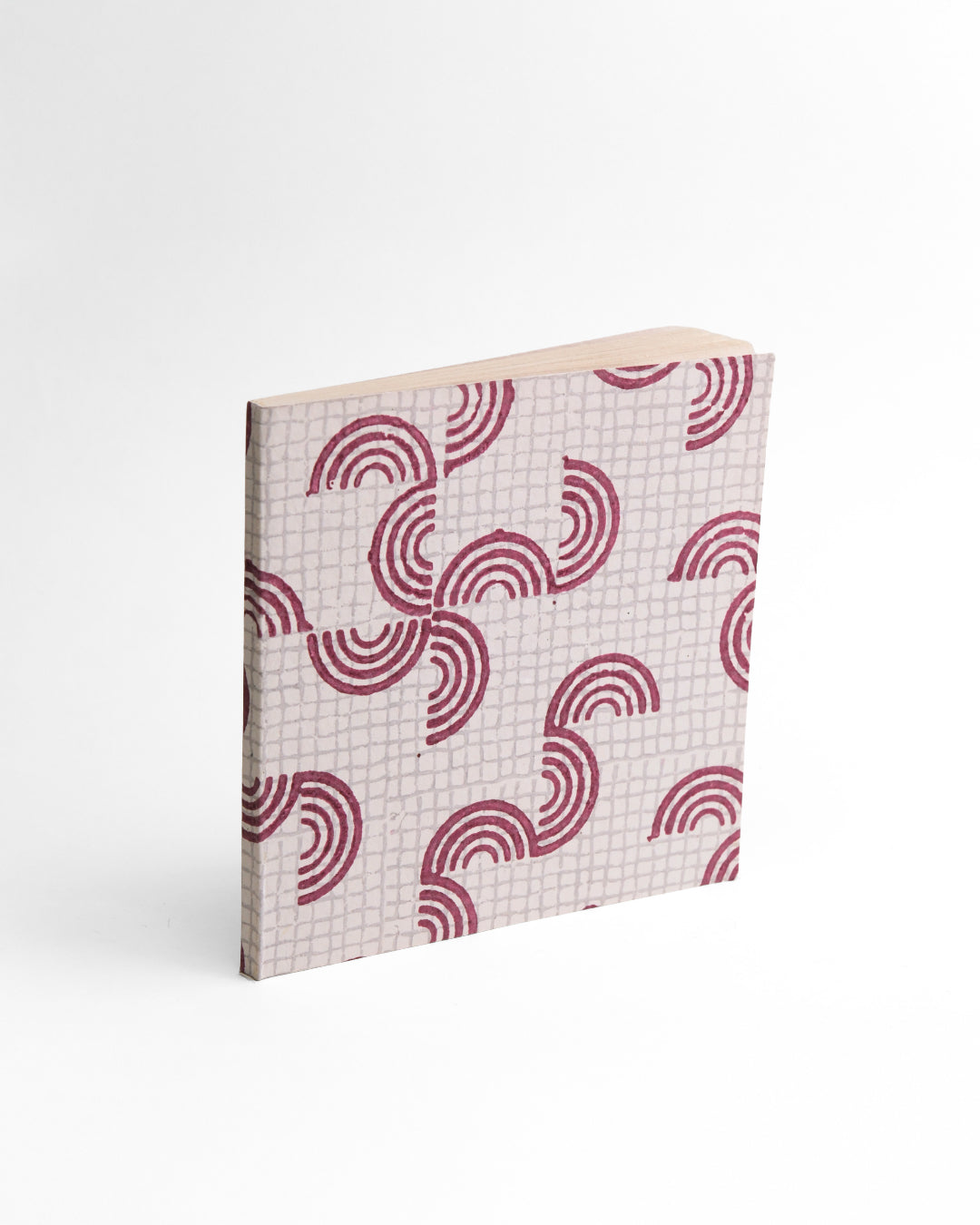 Crimson Arcs - Square Diary