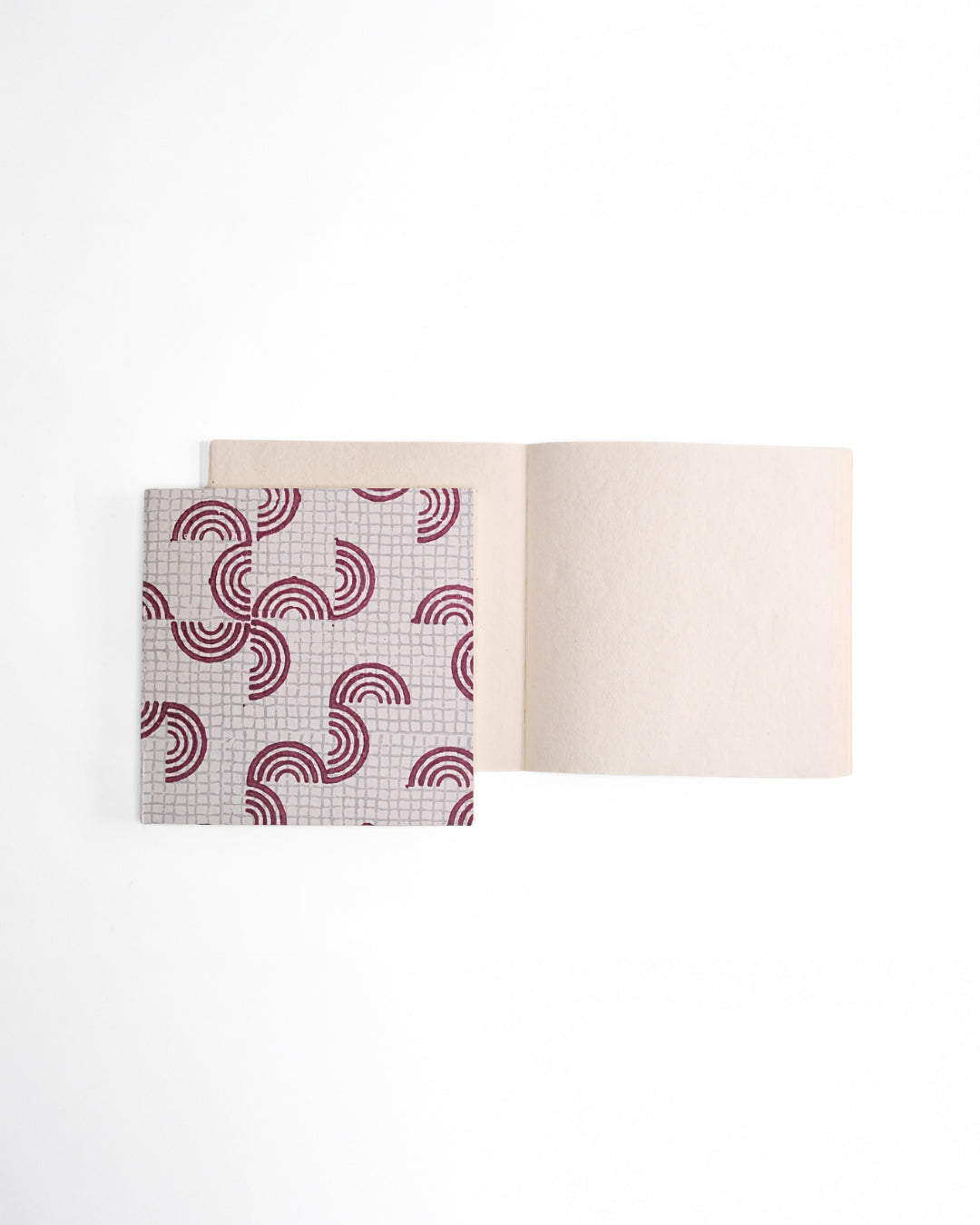 Crimson Arcs - Square Diary