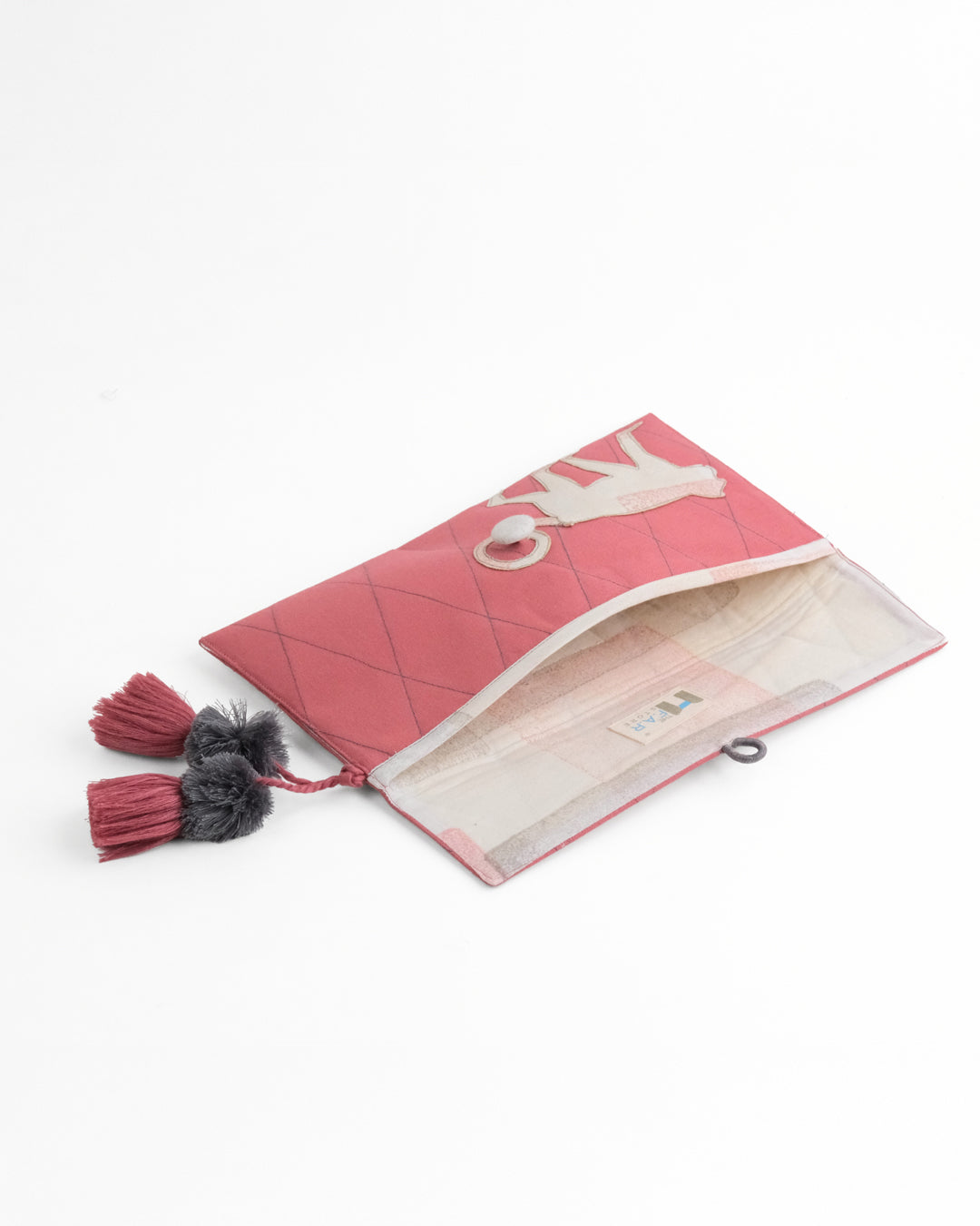 Gond Folk Monkey - Pink Pencil Pouch