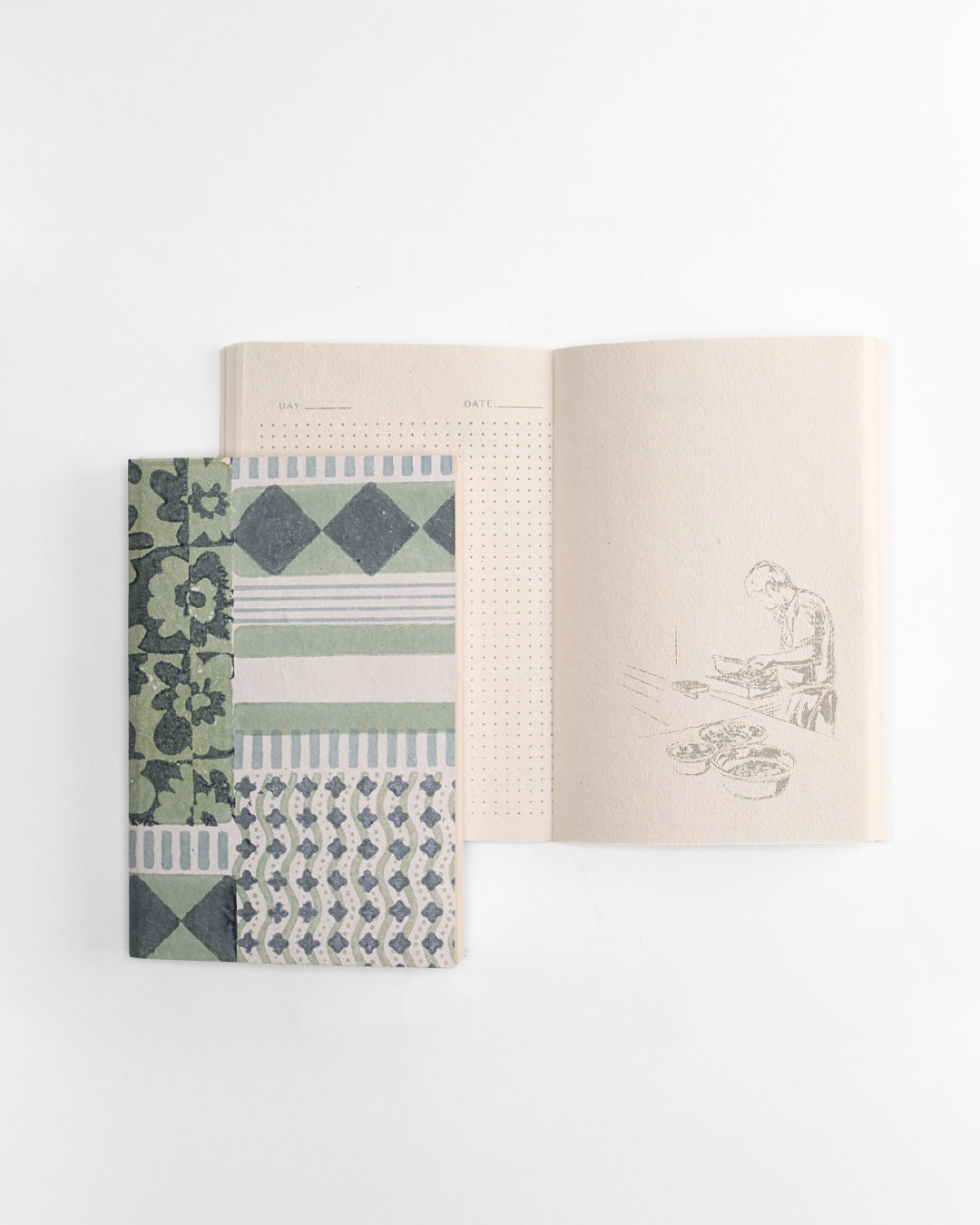 Green Floret Patch - Planner