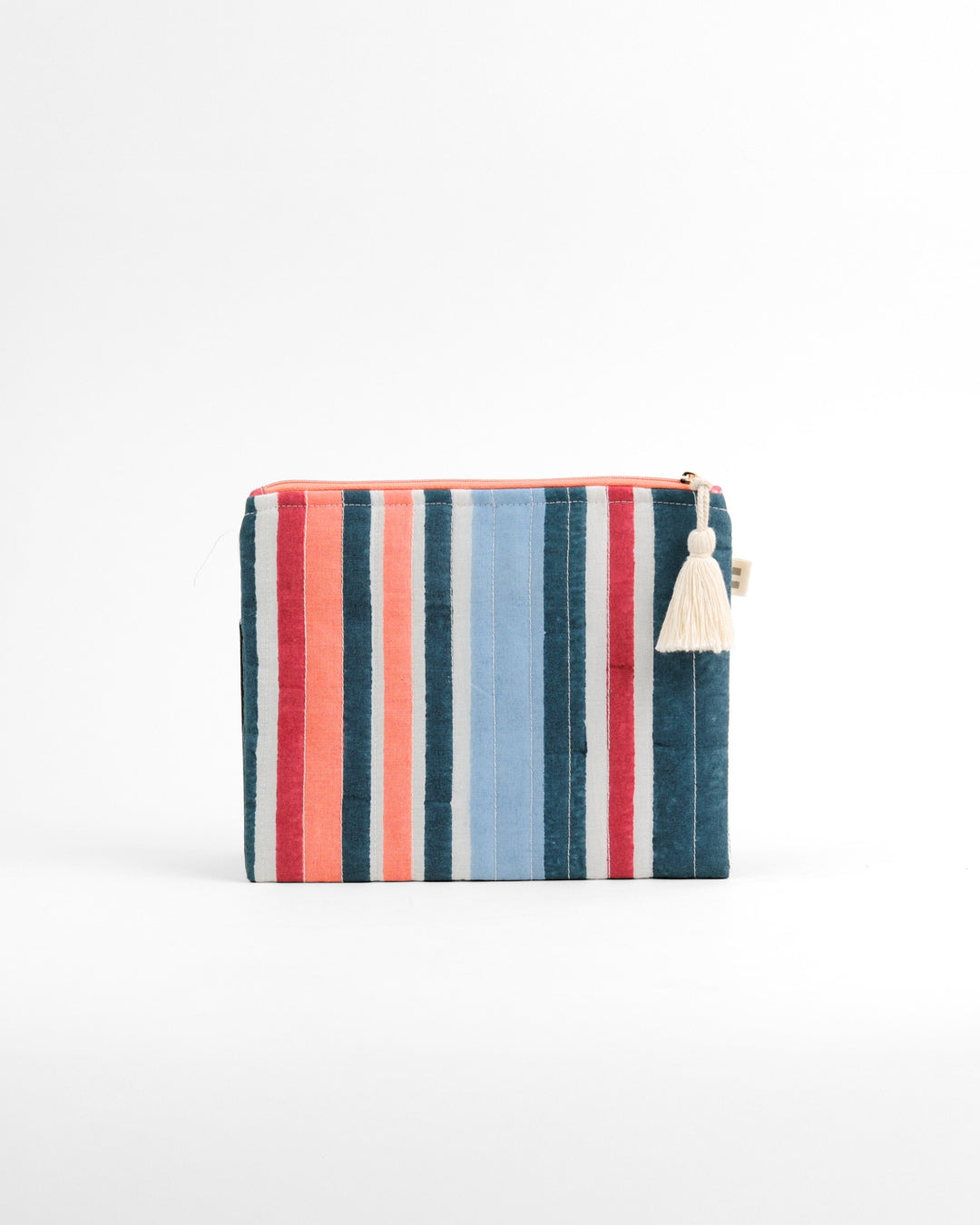 Set of 4 - Floret Red & Blue Flat Pouch