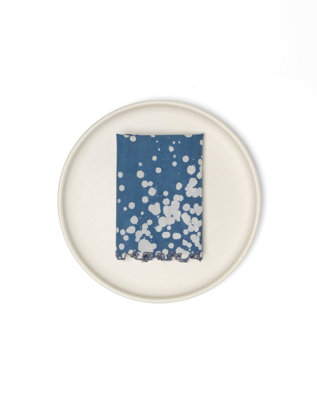 Set of 6 - Stipples Blue Cocktail Napkins
