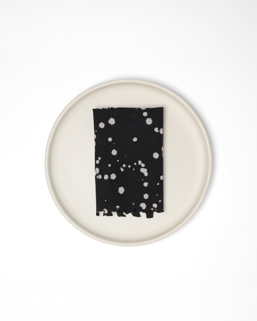 Set of 6 - Stipples Black Cocktail Napkins