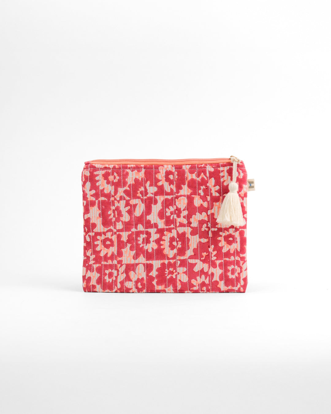 Set of 4 - Barcode Blue & Red Flat Pouch