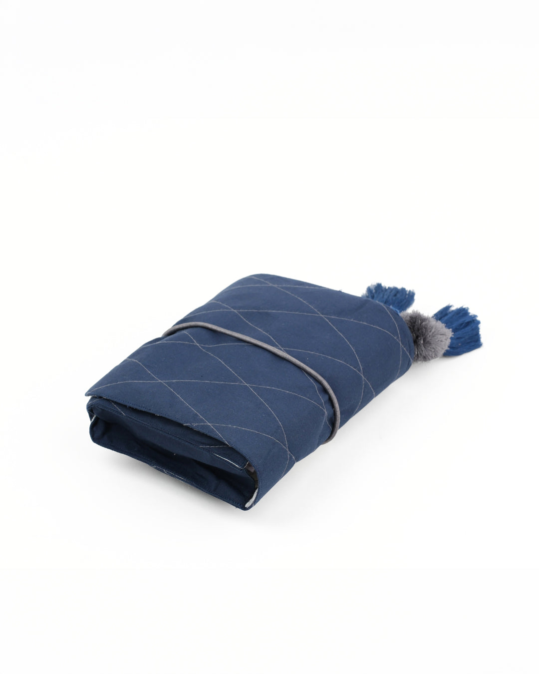 Gond Folk Whale - Blue Cable Pouch