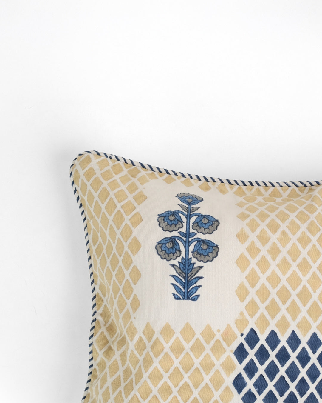 Nature's Canvas Beige Diamond Cushion Cover