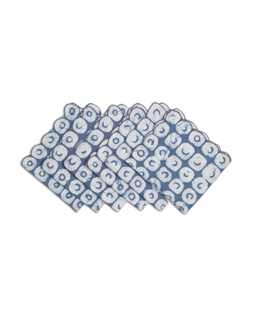 Set of 6 - Polo Blue Cocktail Napkins