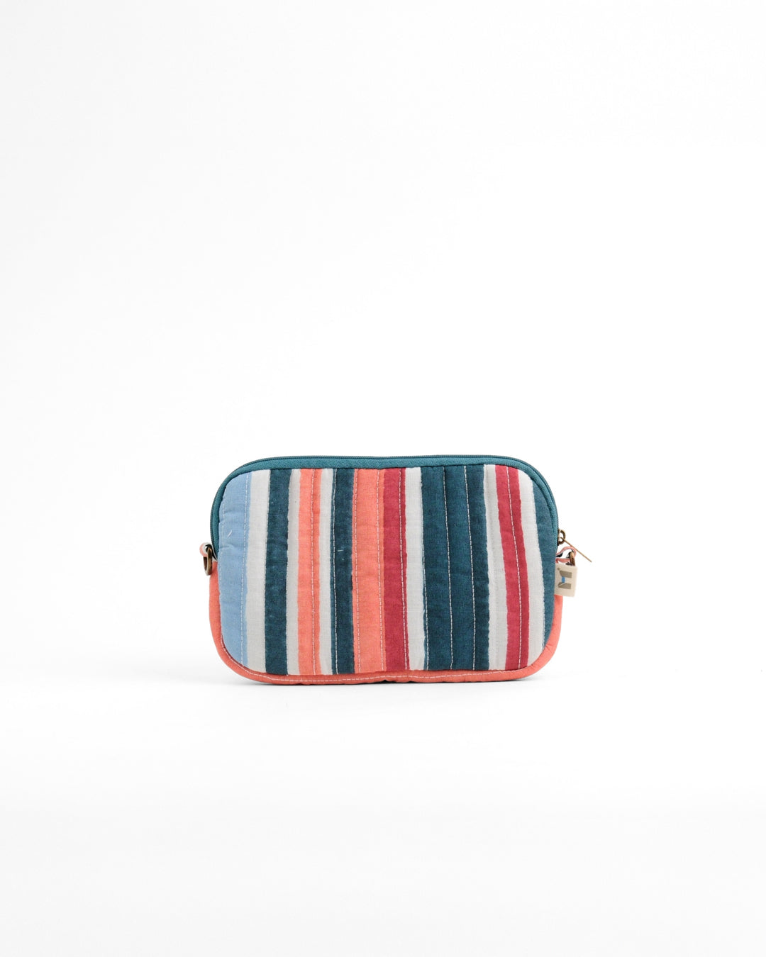 Set of 4 - Barcode Blue & Red Flat Pouch